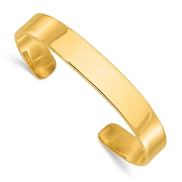Ring 18k Armband Aus 18k Yellow Gold Filled - Massive Cuff/Bangle In Extra Large Größe 75mm Armband Gold - Foto 9