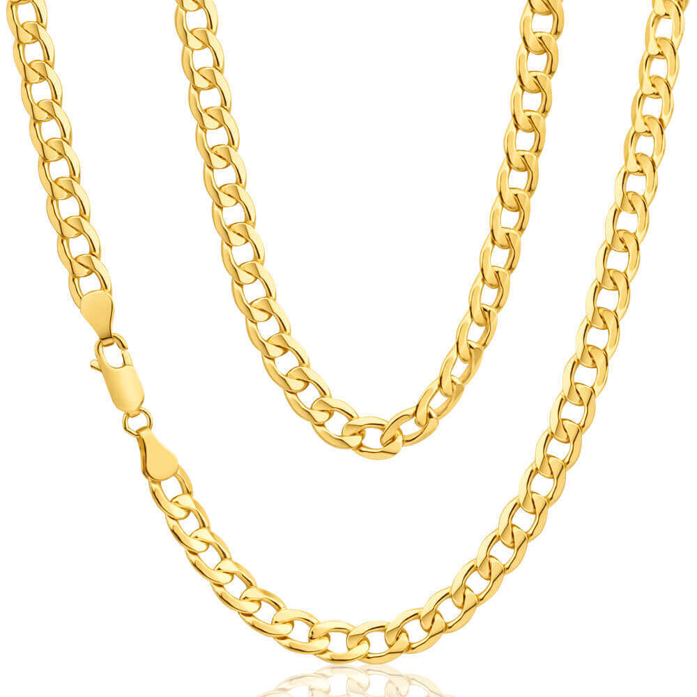 Solid 9ct Gold Curb Chain for Men 22 inch 14 grams Newbury's