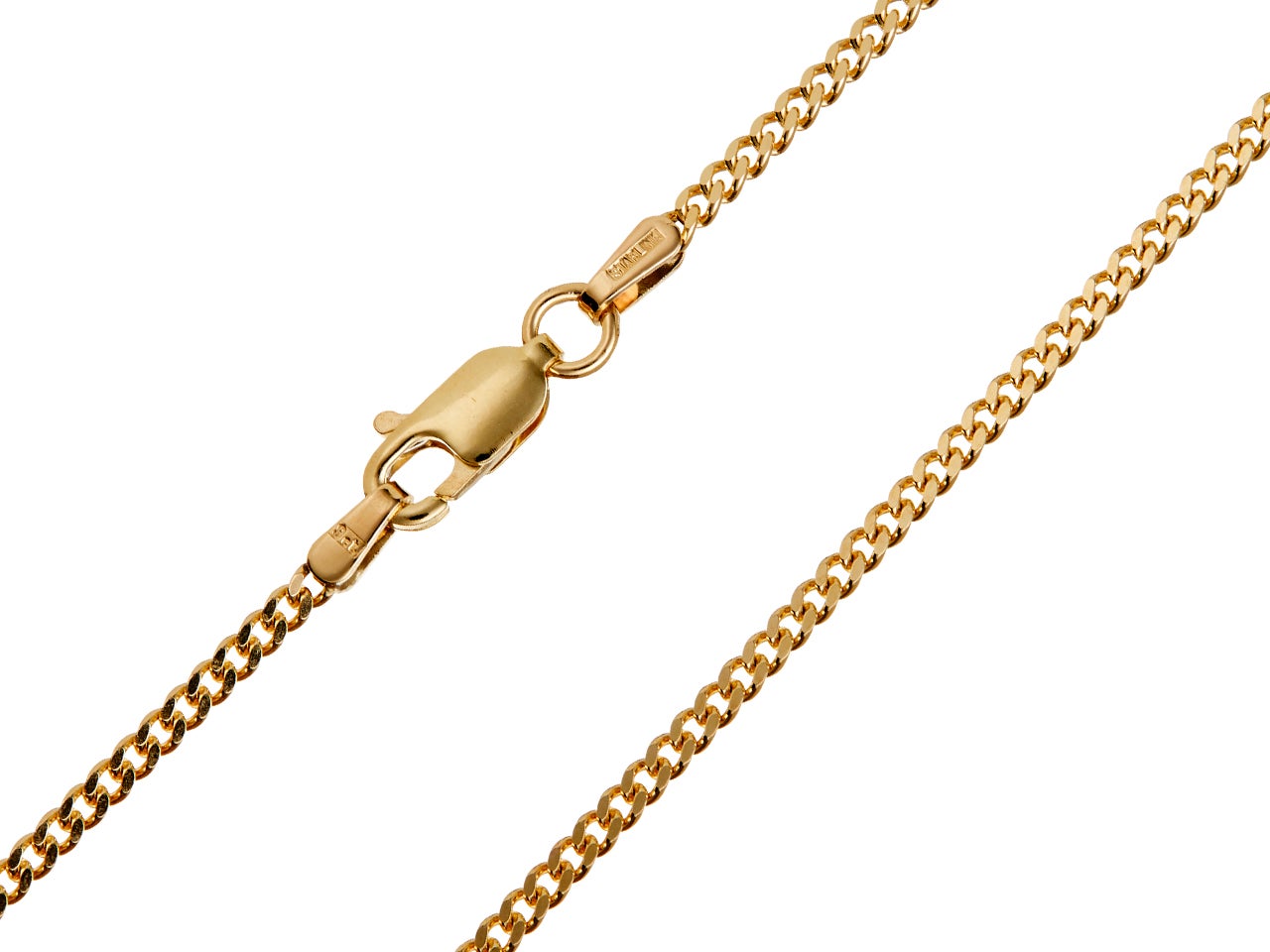 9ct Yellow Gold Curb Chain Necklace 20 inch grams Newbury's