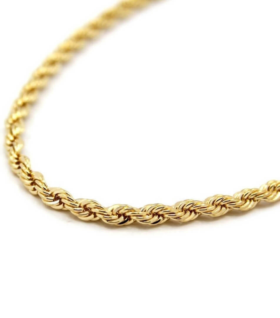 9ct Gold Rope Chain Necklace 16 inch grams Newbury's