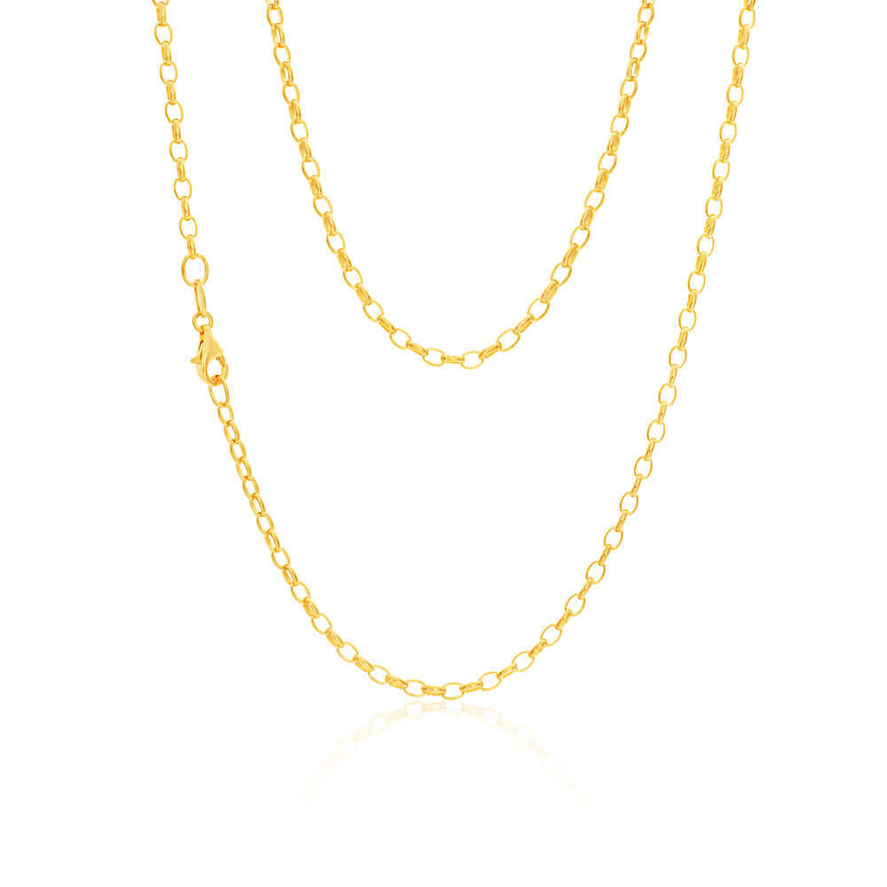 9ct Gold Belcher Chain Necklace for Women 18 inch Newbury's