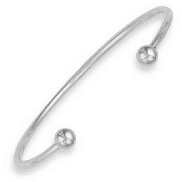 White gold sales torque bangle