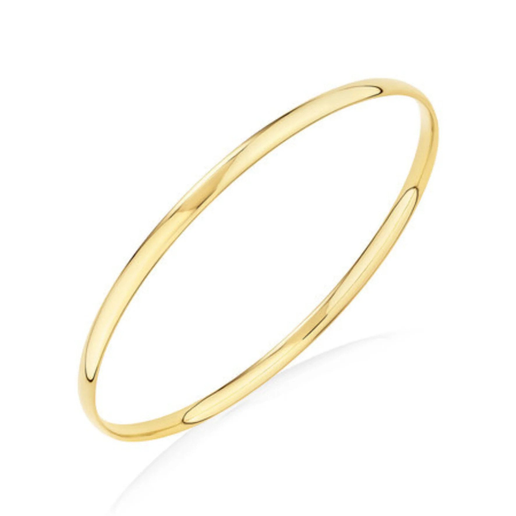 Solid gold bangle best sale for womens