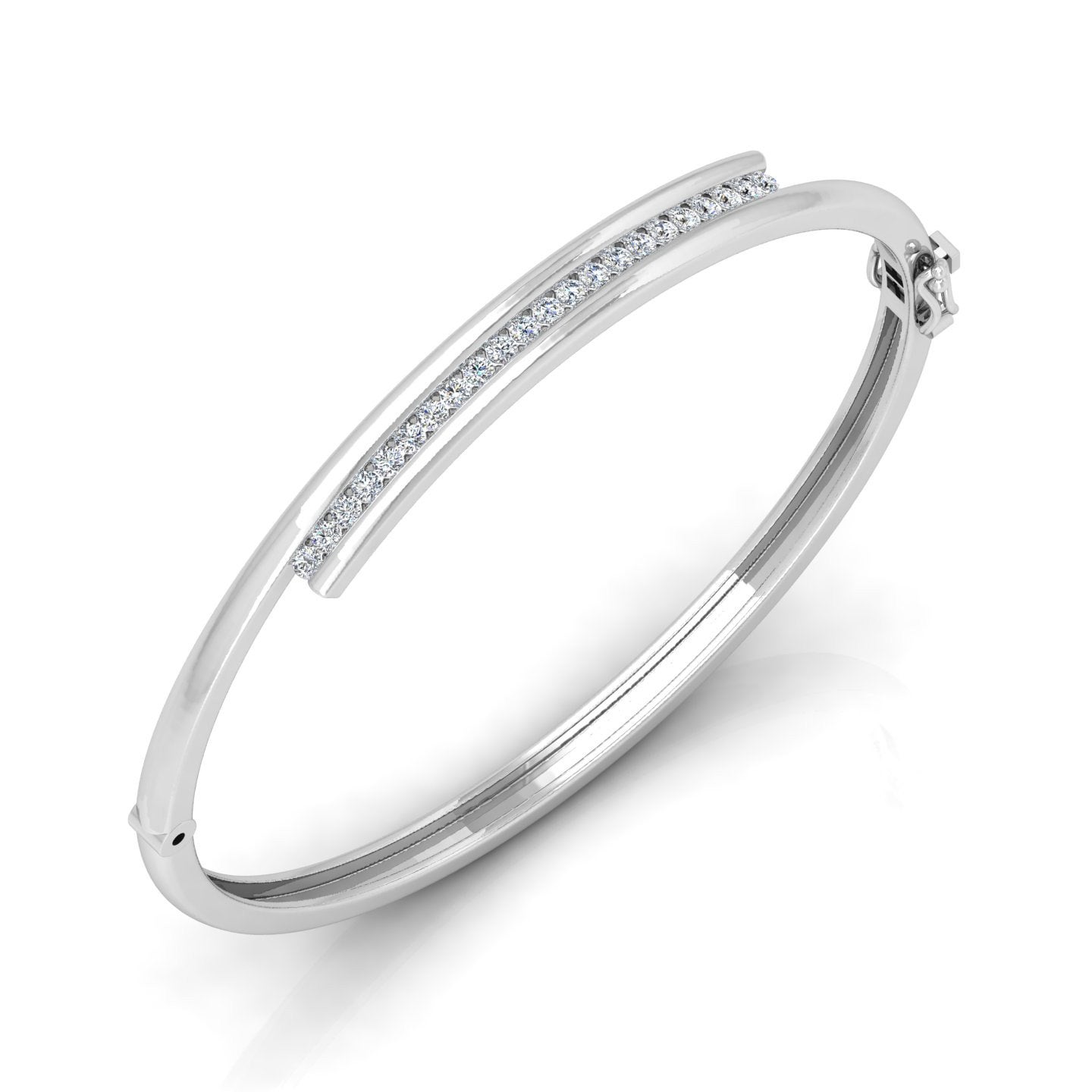 Diamond hinged bangle online