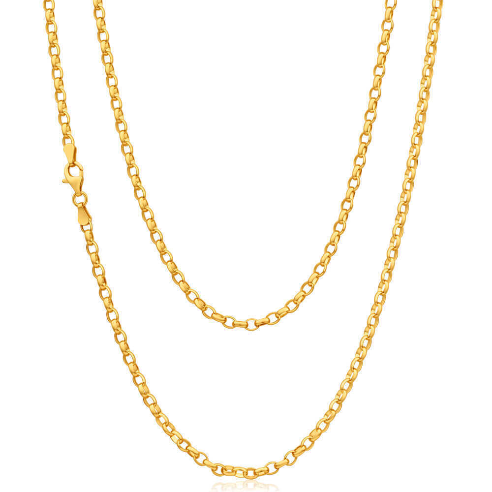 9ct gold 18 inch store belcher chain