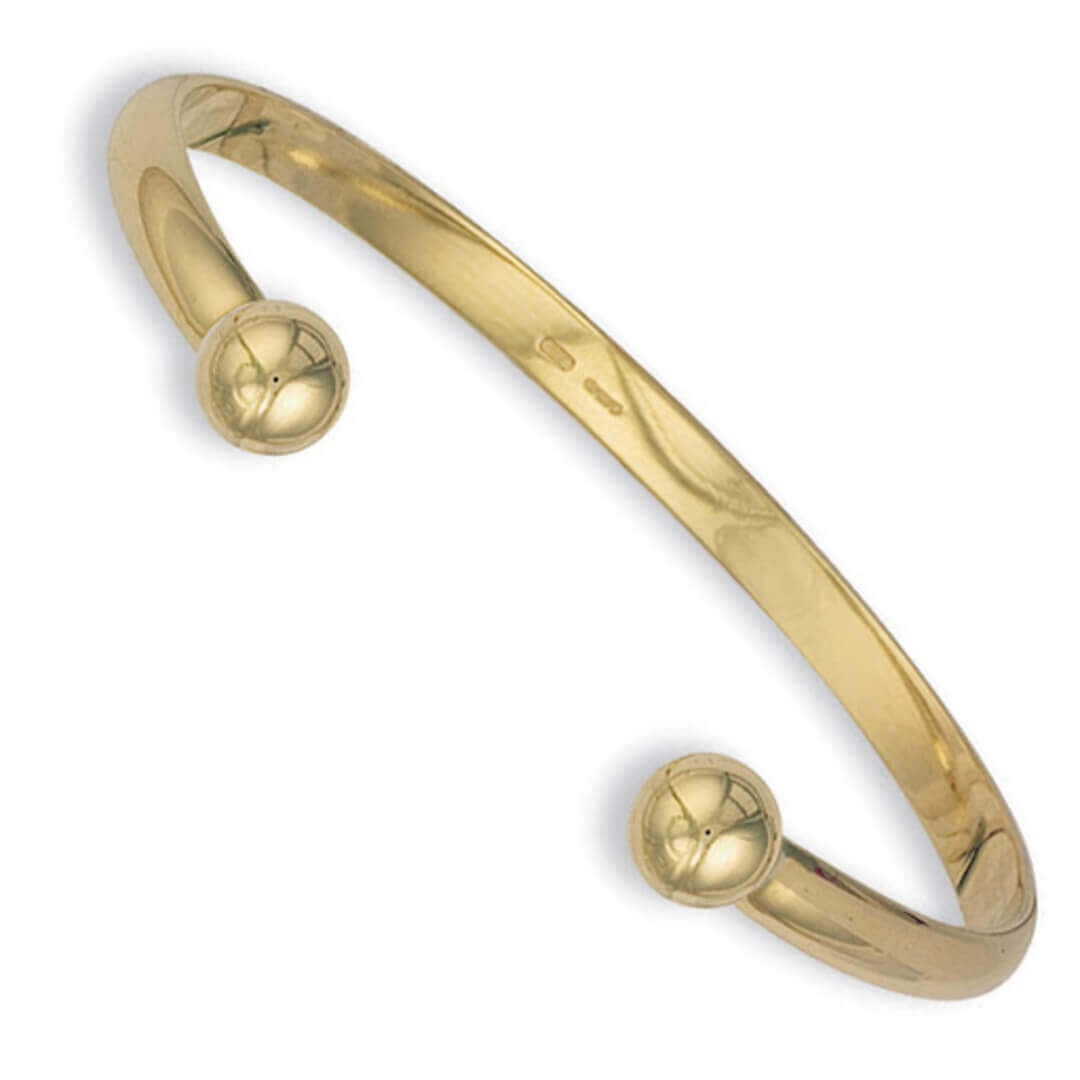 Ladies 9ct gold torque outlet bangle