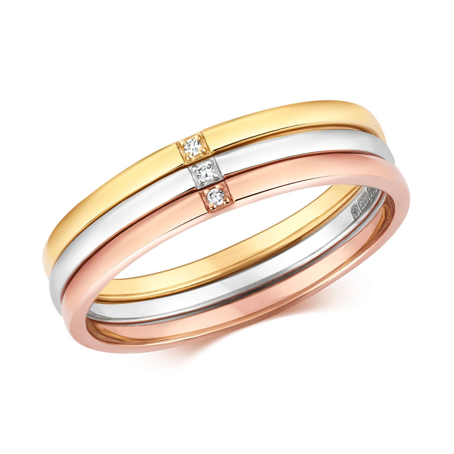 Cartier 3 discount gold wedding band