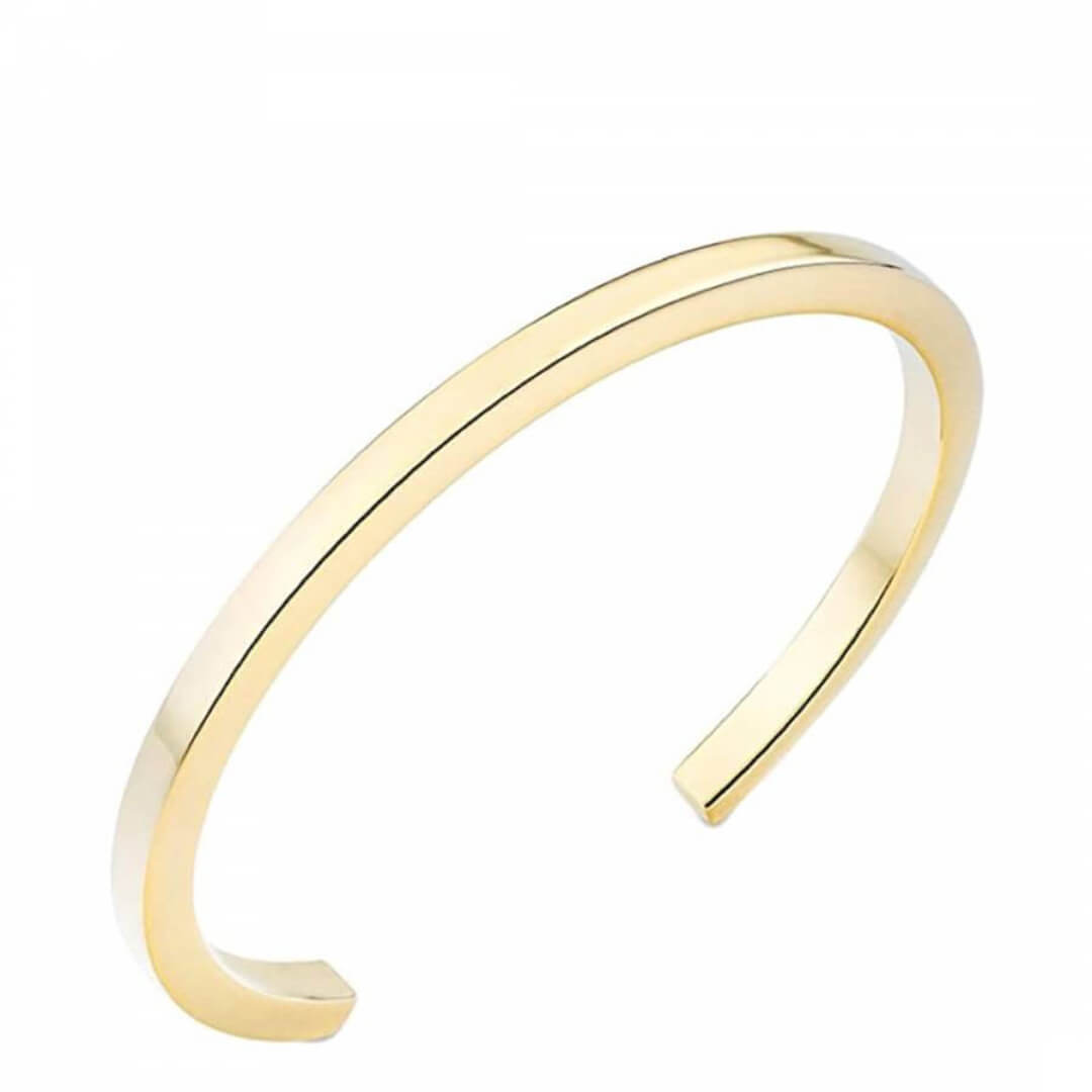 9ct Enticing Yellow Gold Silver Filled Bangle – Shiels Jewellers