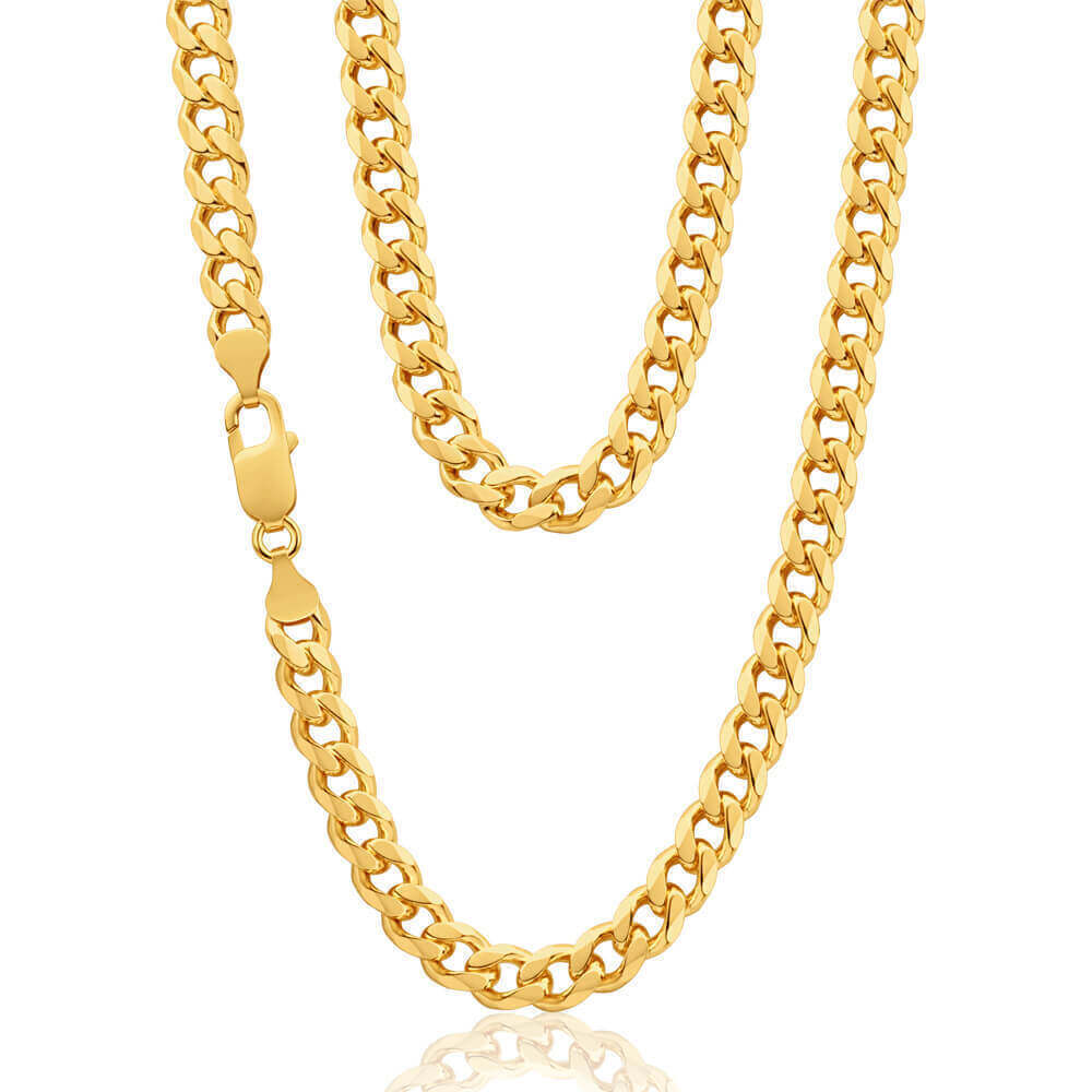 24 inch curb chain gold sales
