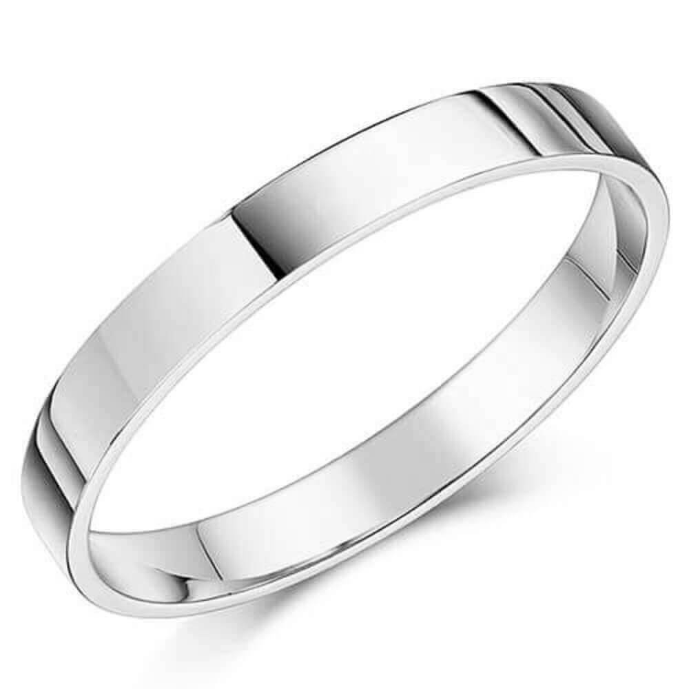 Women s solid Sterling Silver 9mm Flat Slave Bangle NEWBURY S