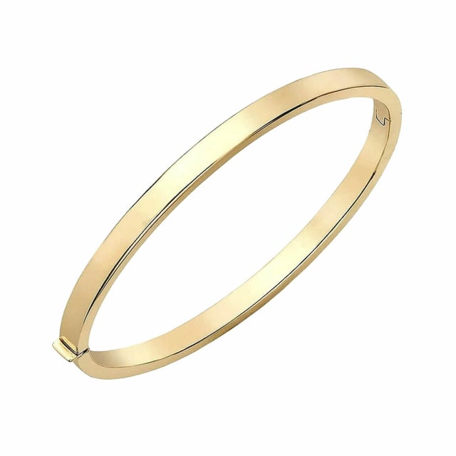 Gold outlet hinged bangle