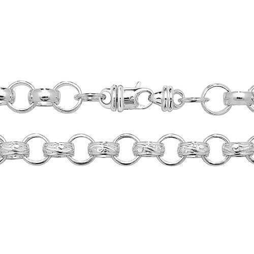 Mens heavy silver belcher chain shop